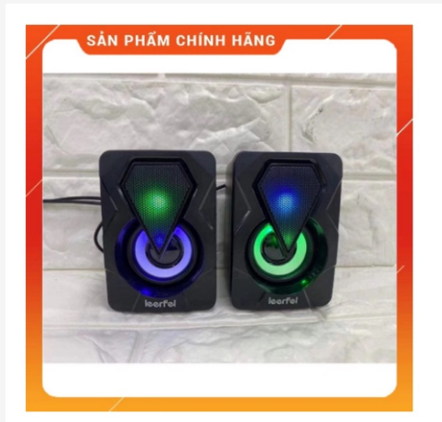 Loa mini 2.0 leerfei yst-1046 - loa vi tính mini led rgb bảo hành 6 tháng | giá cực rẻ