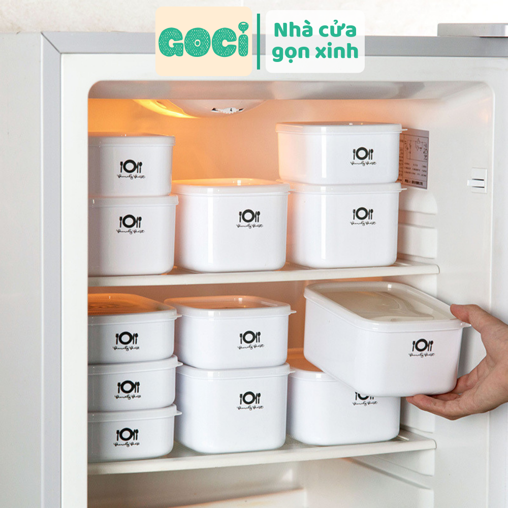 Hộp Đựng Thực Phẩm Tủ Lạnh Trữ Đông Bảo Quản Thức Ăn Chất Liệu Nhựa Cao Cấp An Toàn Quay Lò Vi Sóng KTA7