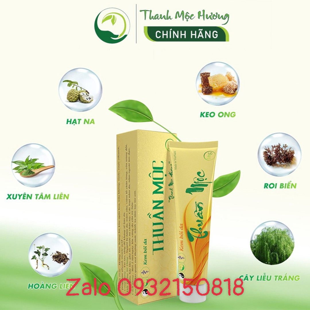 Kem thuần mộc - kem bôi da thuần mộc thanh mộc hương 16g