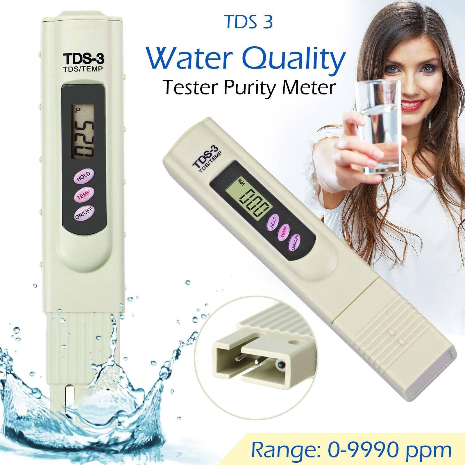 Thiết bị kiểm tra chất lượng nước đo độ tinh khiết PH độ mặn của nước TDS-3 đo nhanh chóng độ chính xác cao an toàn. Bảo hành 1 đổi 1, Bút đo chất lượng nước, máy kiểm tra độ ph