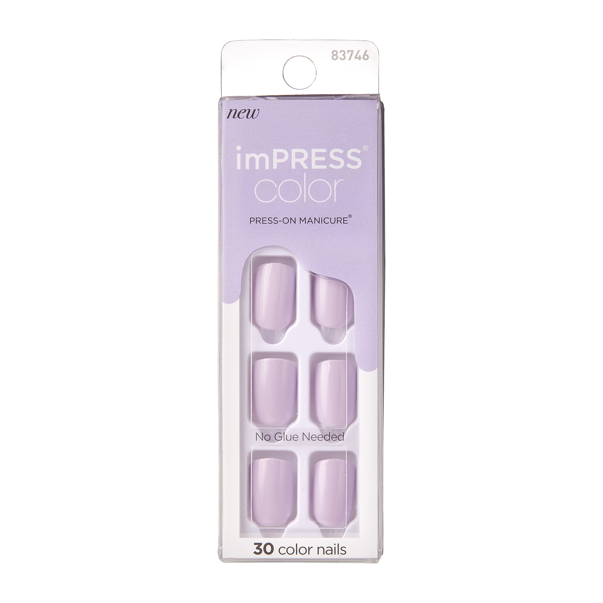 Color press-on manicure picture purplect