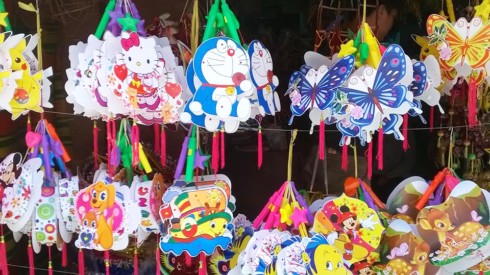 100 lồng đèn 2 mảnh, lồng đèn Trung thu giá rẻ, lồng đèn pin, lồng đèn nhạc