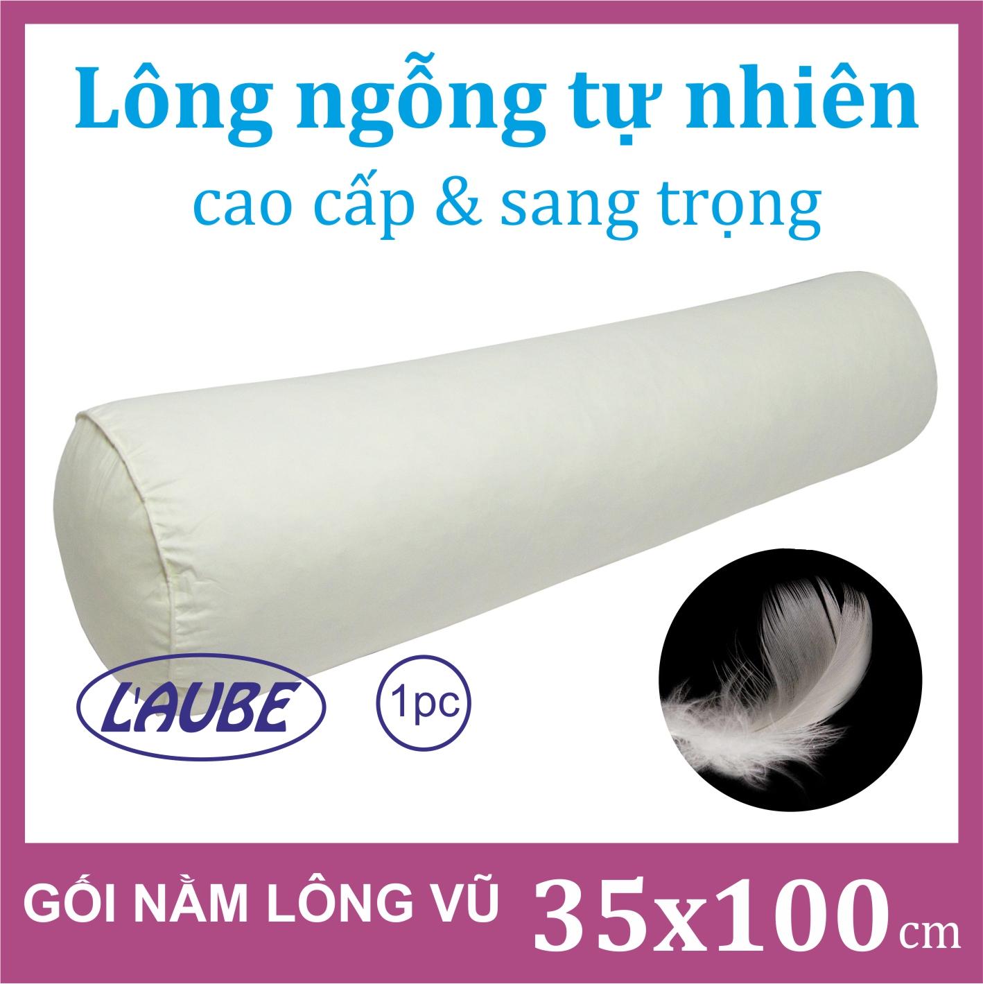 Gối ôm lông vũ L'aube Feather 35x100cm