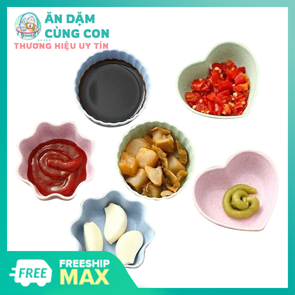 Đĩa ăn dặm bằng sứ size nhỏ dành cho bé từ 5 tháng tuổi trở lên