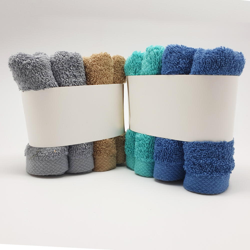 [Combo 4 khăn măt cotton] Khăn mặt 100% cotton xuất nhật,dầy xốp, thấm hút cực tốt, không phai màu.