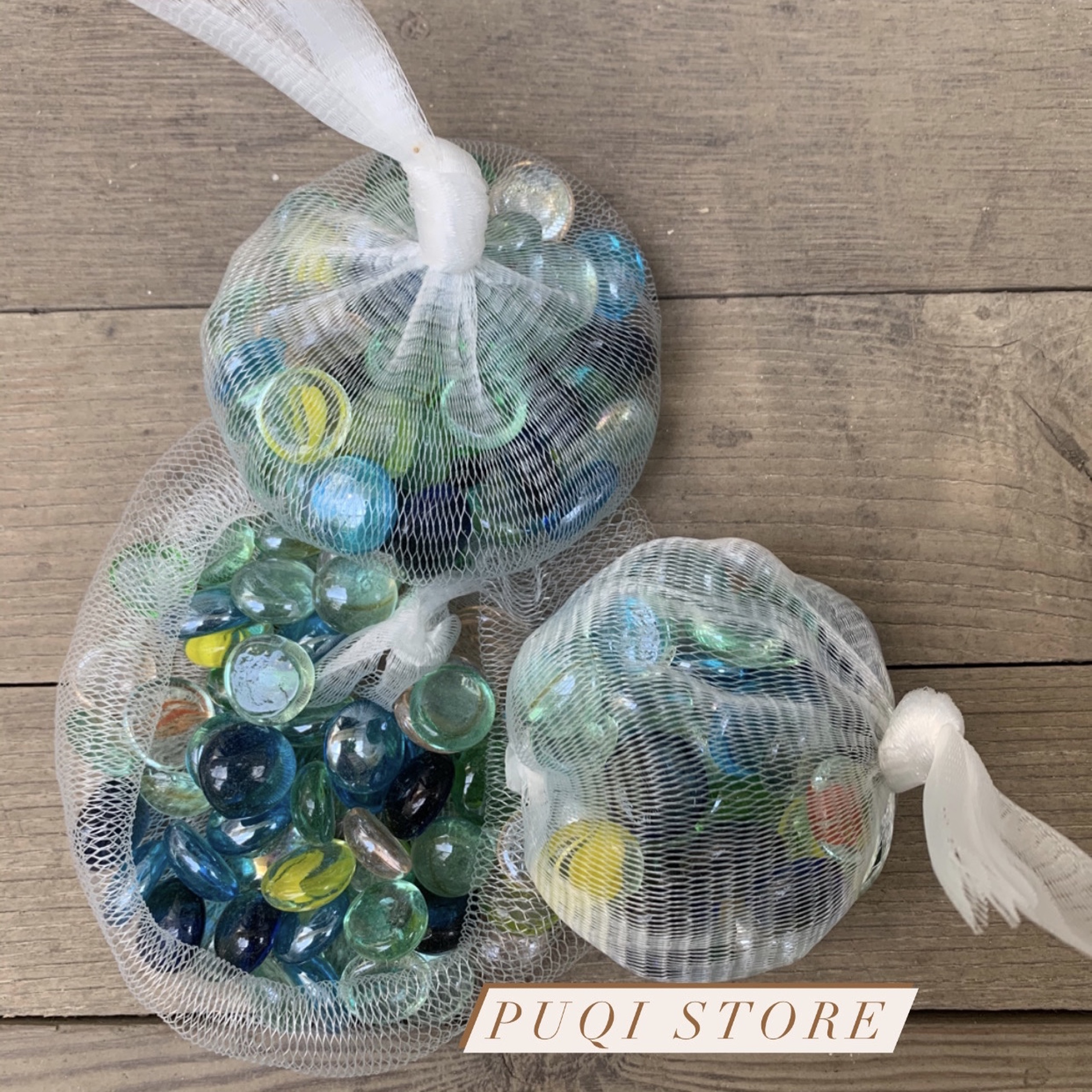 [ Chọn loại] Combo 3 bịch sỏi thủy tinh (bịch 300gam) nhiều màu