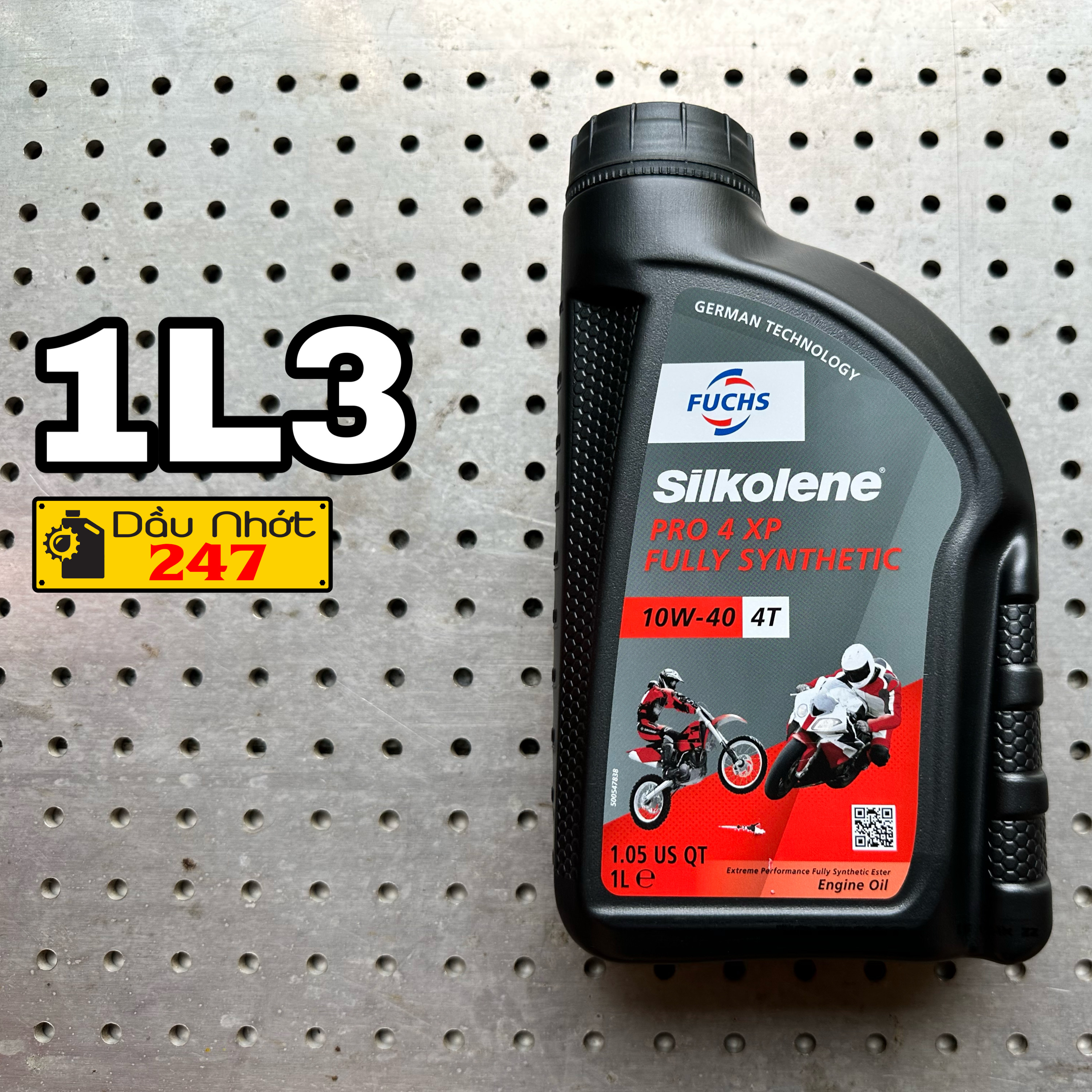 Combo 1l3 fuchs silkolene pro 4 10w40