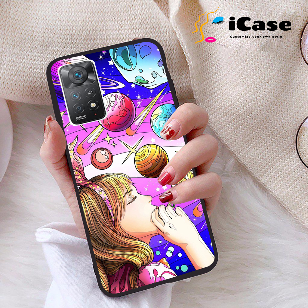 Ốp lưng xiaomi redmi note 11e pro 5g viền dẻo tpu bst purple