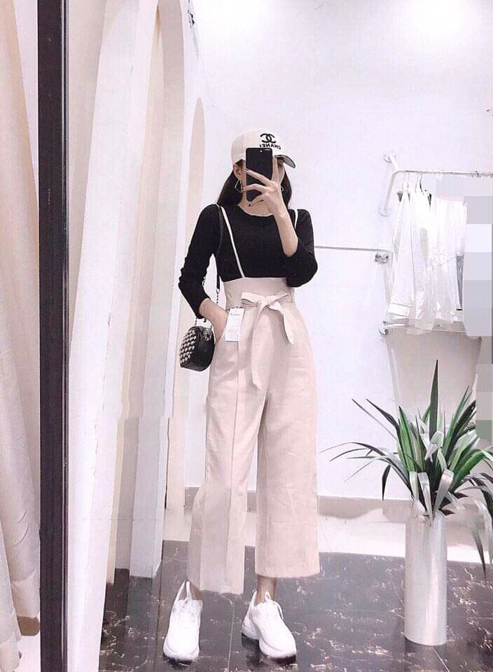 Set nữ áo ôm trơn dài tay quần ống rộng phối nơ thời trang FRANCI FASHION kiểu dáng Hàn Quốc Chất vải thoáng mát,mềm mịn,không phai màu