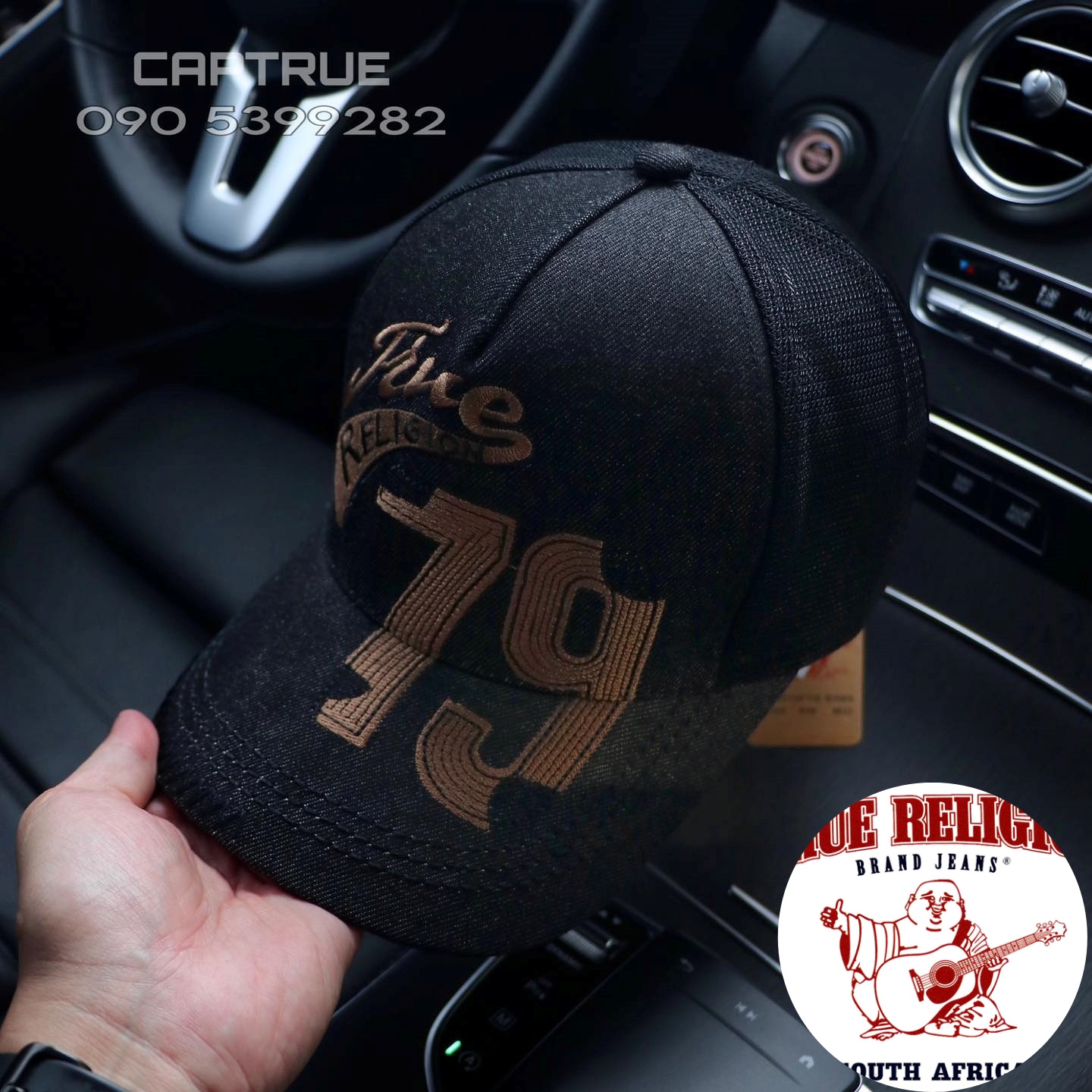 (Hàng VNXK) Nón Địa Thần Tài , mũ lưỡi trai Ông Địa 79 True Religion Form chuẩn  (Ảnh thật)