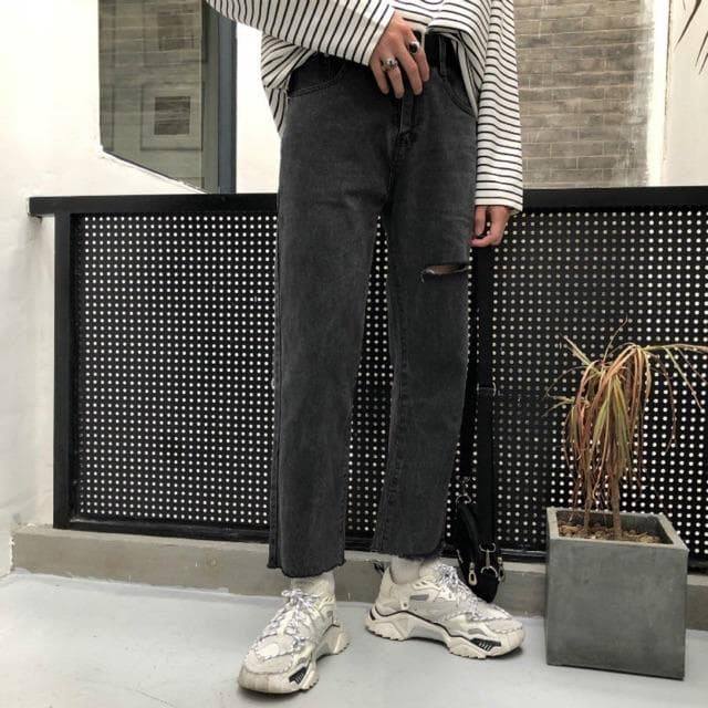 Quần jean nam - baggy ống rộng jean - hotboy hàn quốc