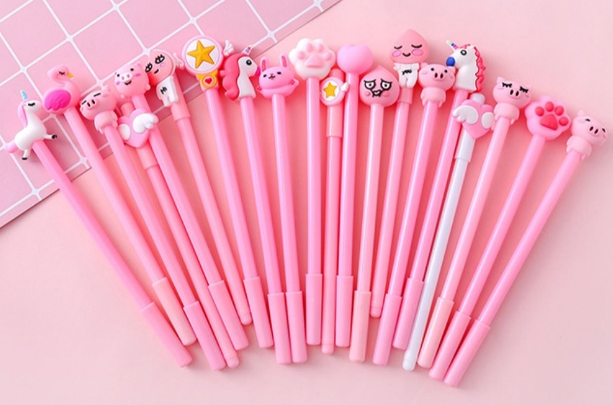 COMBO 20 CÂY BÚT BI HỌA TIẾT DỄ THƯƠNG