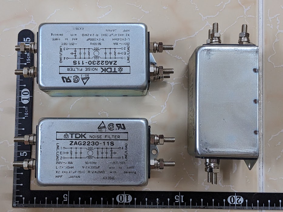 Lọc nguồn tdk 1 pha 30a japan tháo tủ còn mới