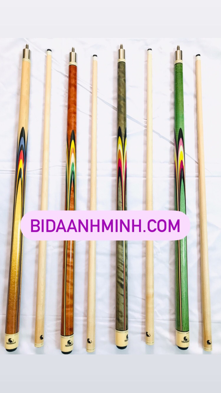[HCM]Cơ bida ba băng Molinari tặng kèm túi và găng tay