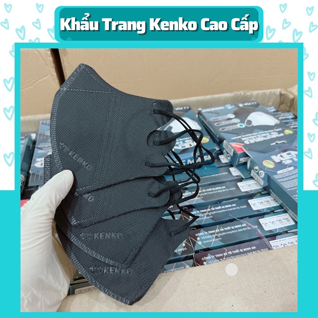 Set 5 hộp 50 cái khẩu trang 5d chính hãng kenko