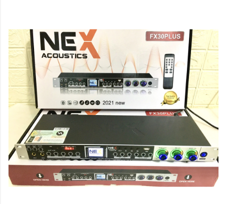 Vang FX30 Plus 2021 Có Reverb (Tặng Dây Canon)(Điều Khiển Từ Xa)Chống Hú,Vang Nhại Mượt Mà. Có BLUETOOTH,Quang Học,USB
