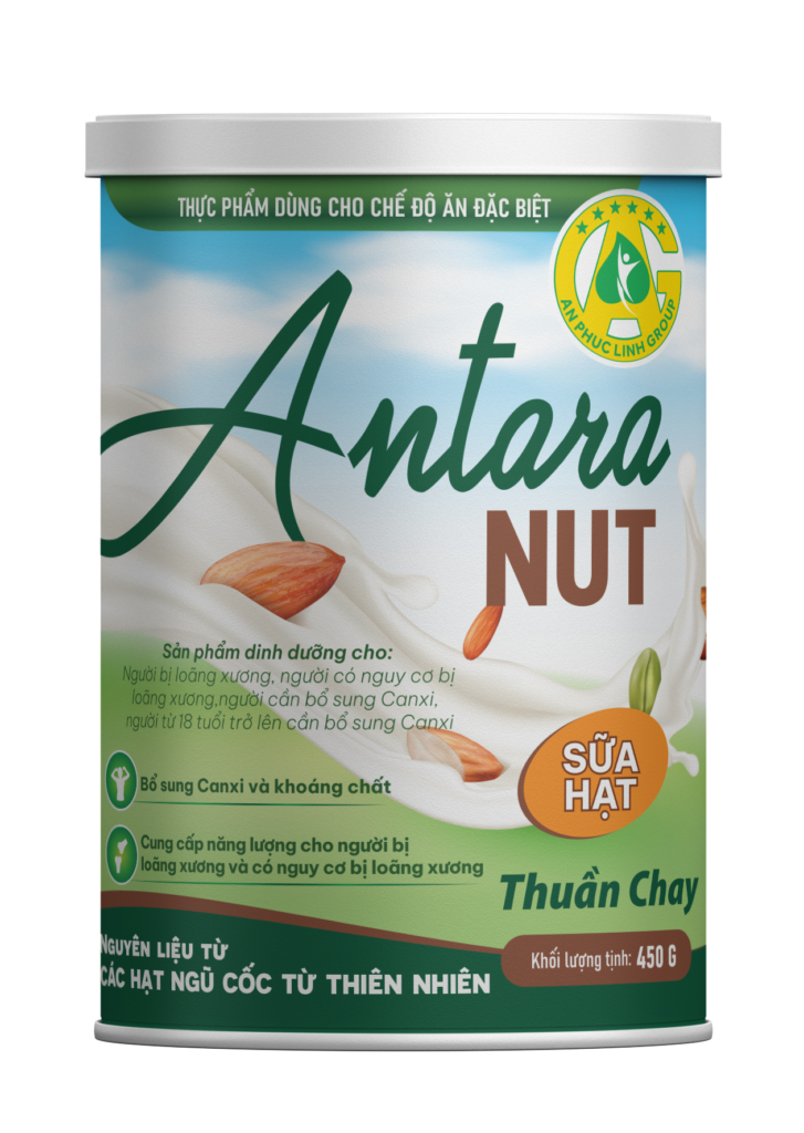 Sữa hạt thuần chay antara nut 450g date 8/2024
