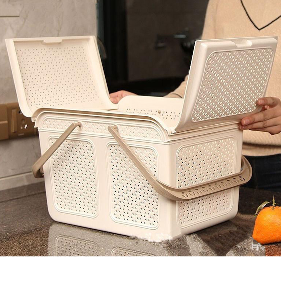 Giỏ đựng đồ đi sinh Việt Nhật cho Mẹ Và Bé - Giỏ Nắp Mây Việt Nhật - Màu Ngẫu Nhiên