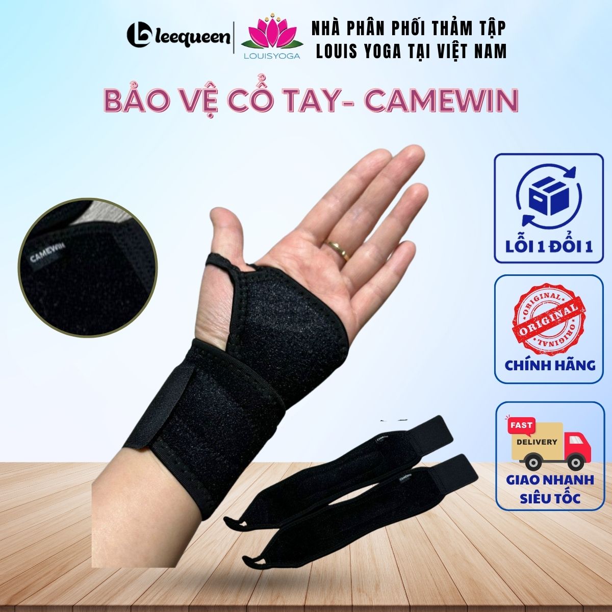 Bảo vệ cổ tay khi tập Gym, Võ thuật, Thể thao cao cấp NDA (1 đôi)
