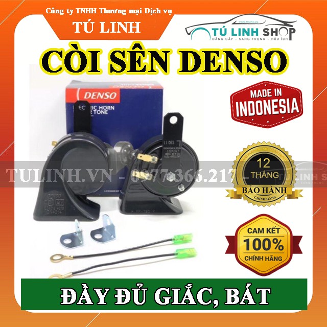 Còi sên Denso - Giắc bát đầy đủ - bảo hành 12 tháng