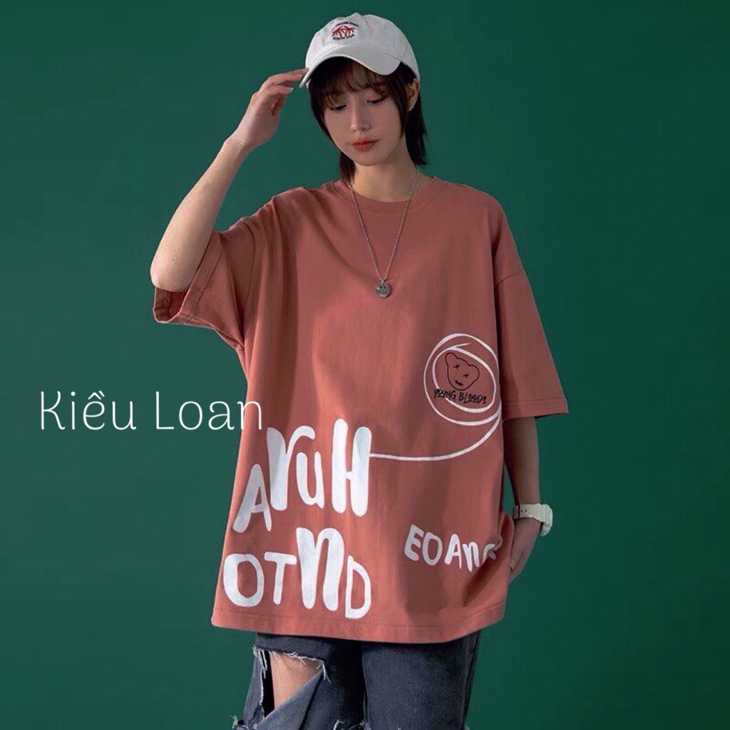 Áo Thun tay lỡ in hình Unisex