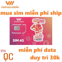 FREESHIP - CHƯA KÍCH HOẠT  Sim 4G vietnamobile data không giới hạn sử dụng toàn quốc