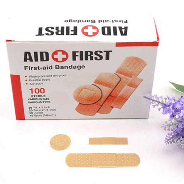 [HCM][HOT] HỘP 100 BĂNG KEO CÁ NHÂN THẦN THÁNH - COMBO 1 HỘP 100C BĂNG CÁ NHÂN AID FIRST HÀNG NỘI ĐỊA - BĂNG KEO CÁ NHÂN BĂNG KEO Y TẾ