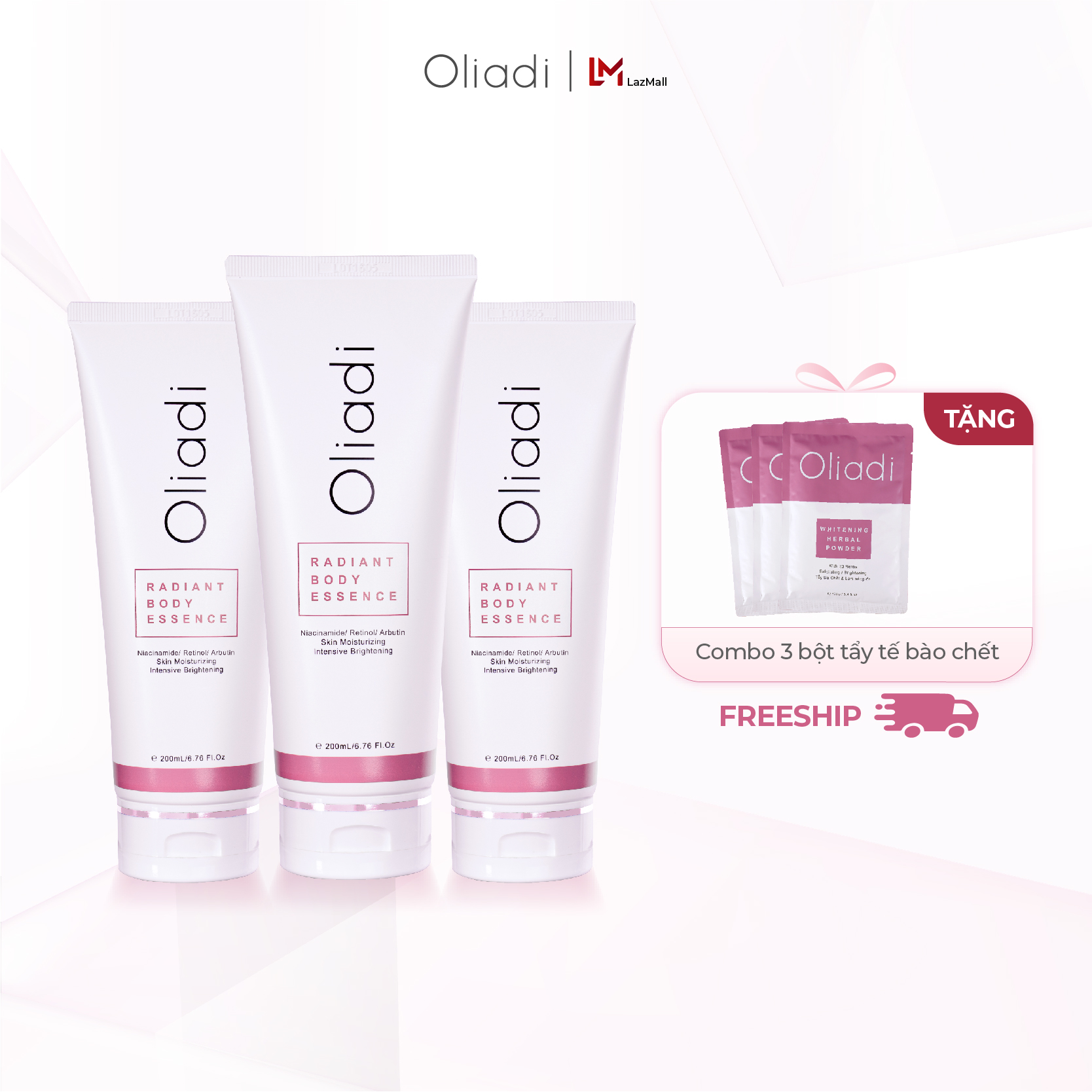 Tinh chất dưỡng thể trắng da Oliadi - Radiant Body Essence 200ml