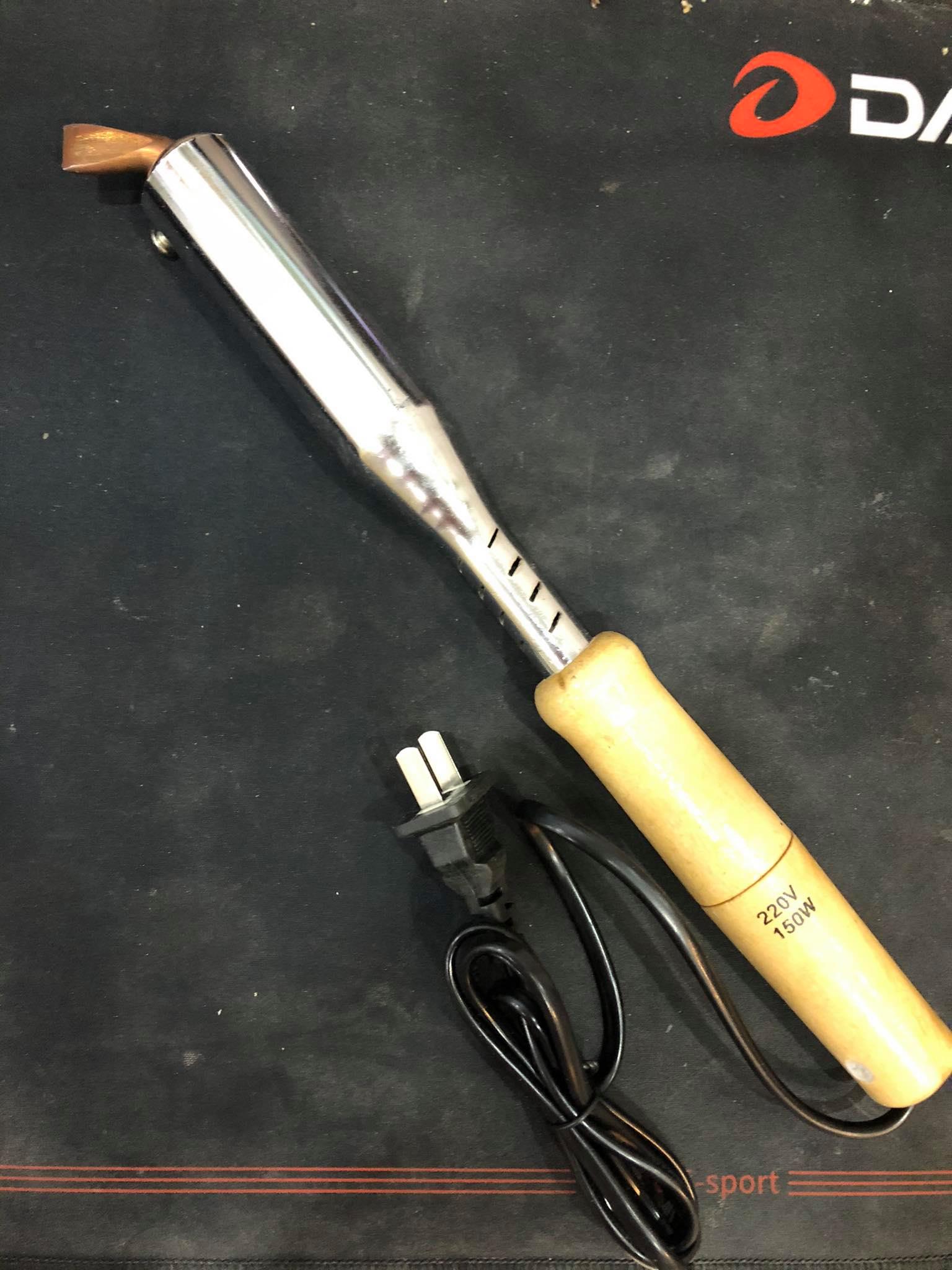 Mỏ hàn dẹt cán gỗ công suất 150w cao cấp