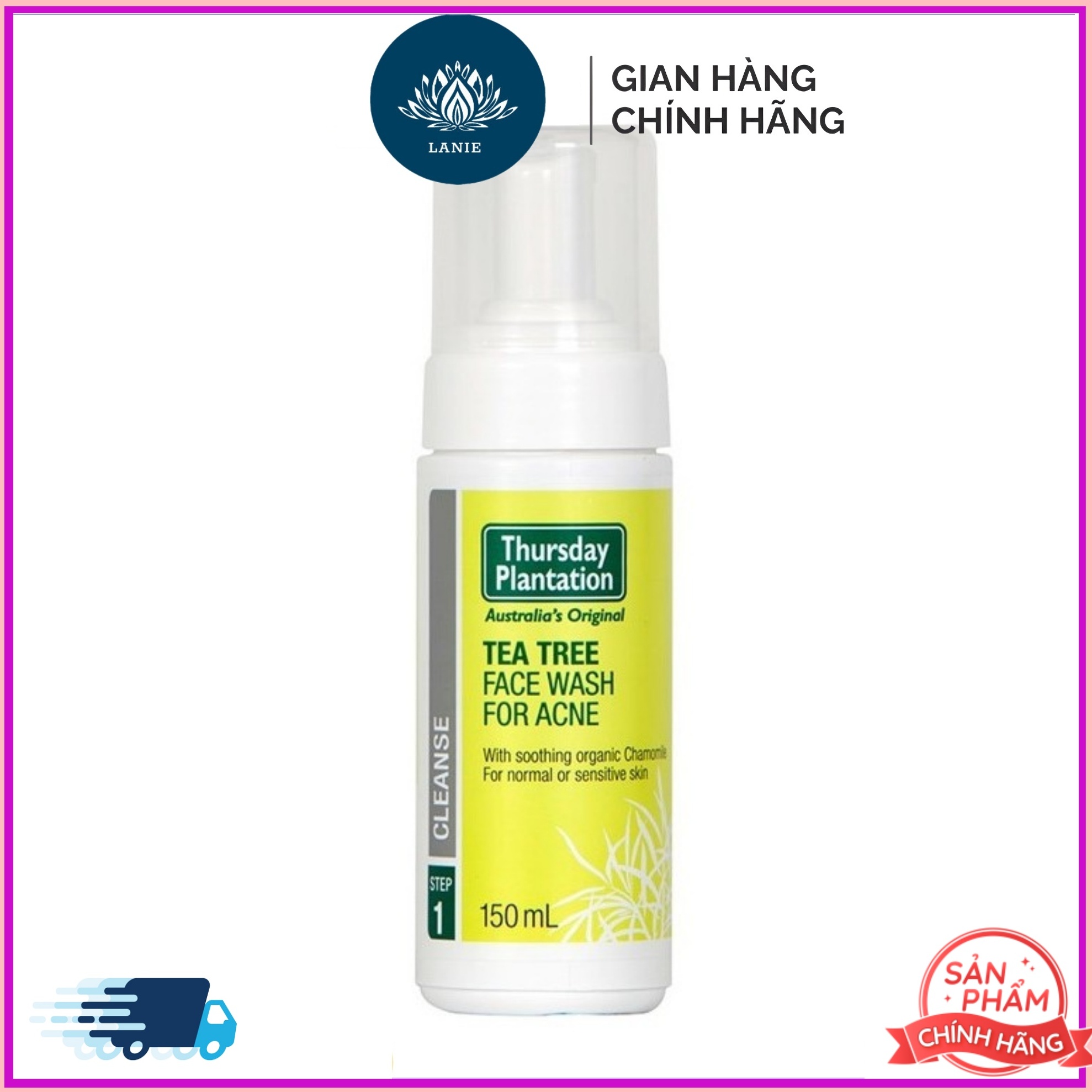 Sữa rửa mặt ngừa mụn Thursday Plantation Tea Tree Acne Face Wash 150ml