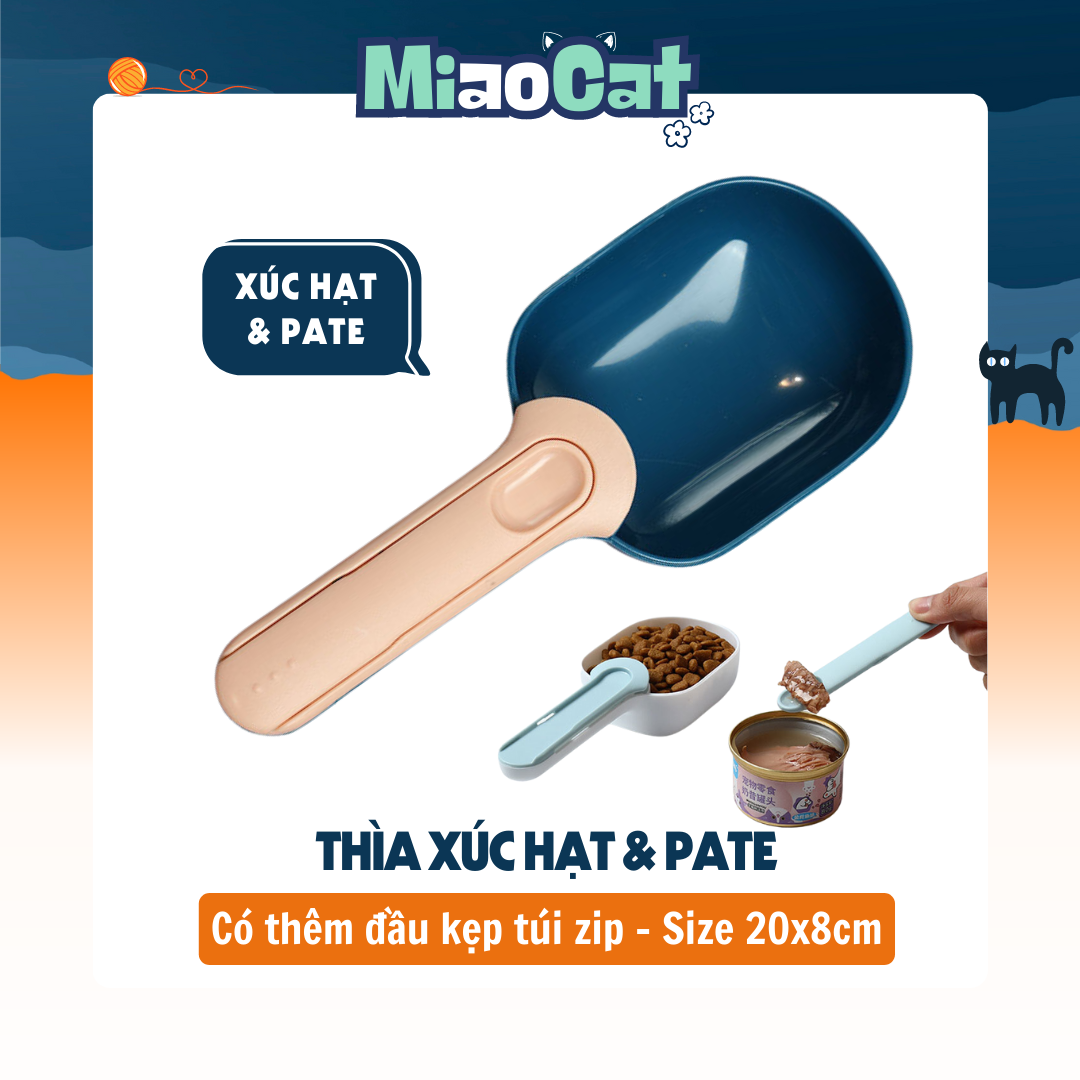 Xẻng Xúc Thức Ăn Khô & Ướt Cho Chó Mèo Tiện Lợi XH8183 MIAOCAT