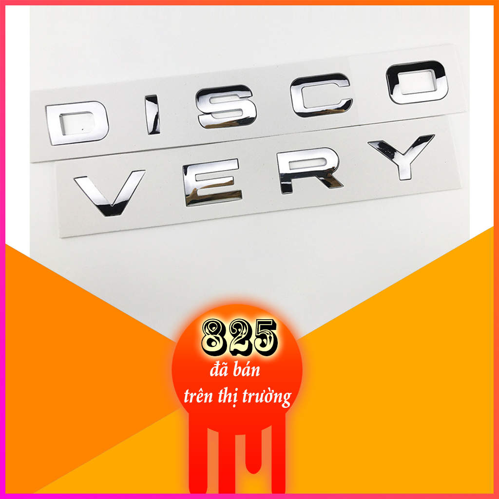 Chữ discovery 3d nổi trang trí ô tô