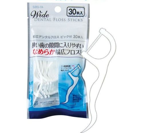 TĂM CHỈ NHA KHOA WIDE DENTAL (GÓI 30 TĂM - SỢI BẢN TO) - DỄ DÀNG LOẠI MẢNG BÁM