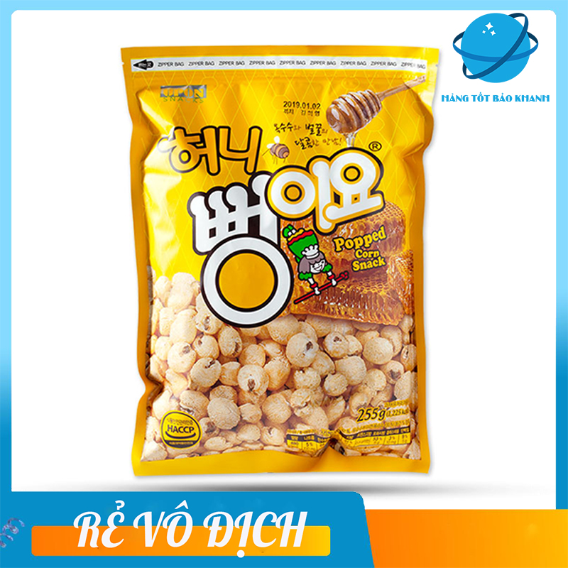 Bỏng ngô hàn quốc mật ong/ phô mai 225g, bỏng phô mai túi khóa zip, bỏng ngô hàn quốc 255g, bỏng ngô hàn quốc vị phô mai, bỏng ngô hàn quốc hà nội, bỏng ngô hàn quốc vị mật ong, bỏng ngô hàn, bỏng ngô phô mai, hàng tốt Bảo Khanh