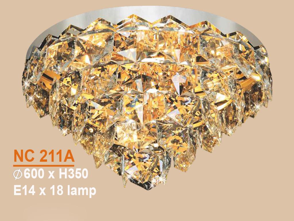 Đèn mâm ốp trần - pha lê trang trí vkt-nc-211a