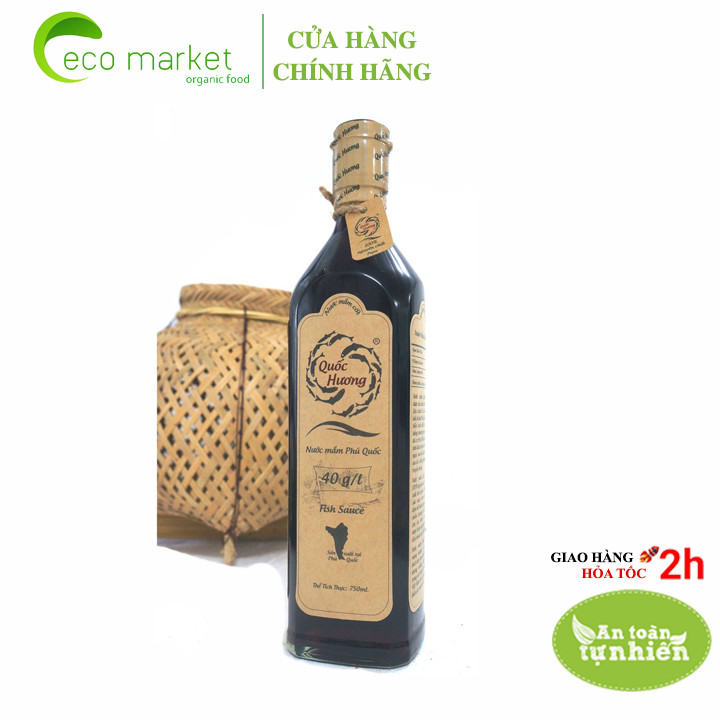 Nước mắm cá cơm nguyên chất Quốc Hương 40 độ đạm 500ml