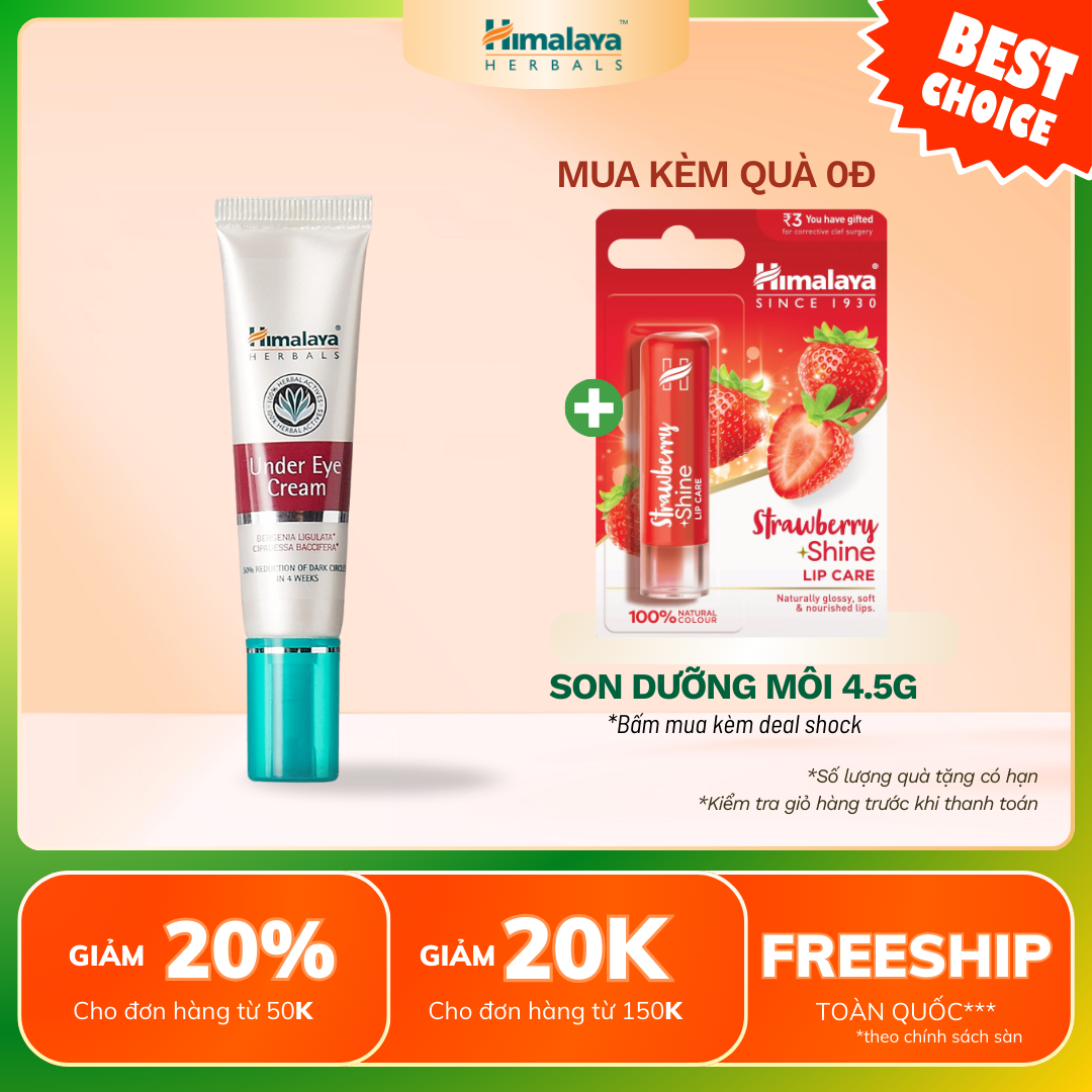 Kem dưỡng giảm thâm quầng mắt Himalaya Under Eye Cream - 15ml