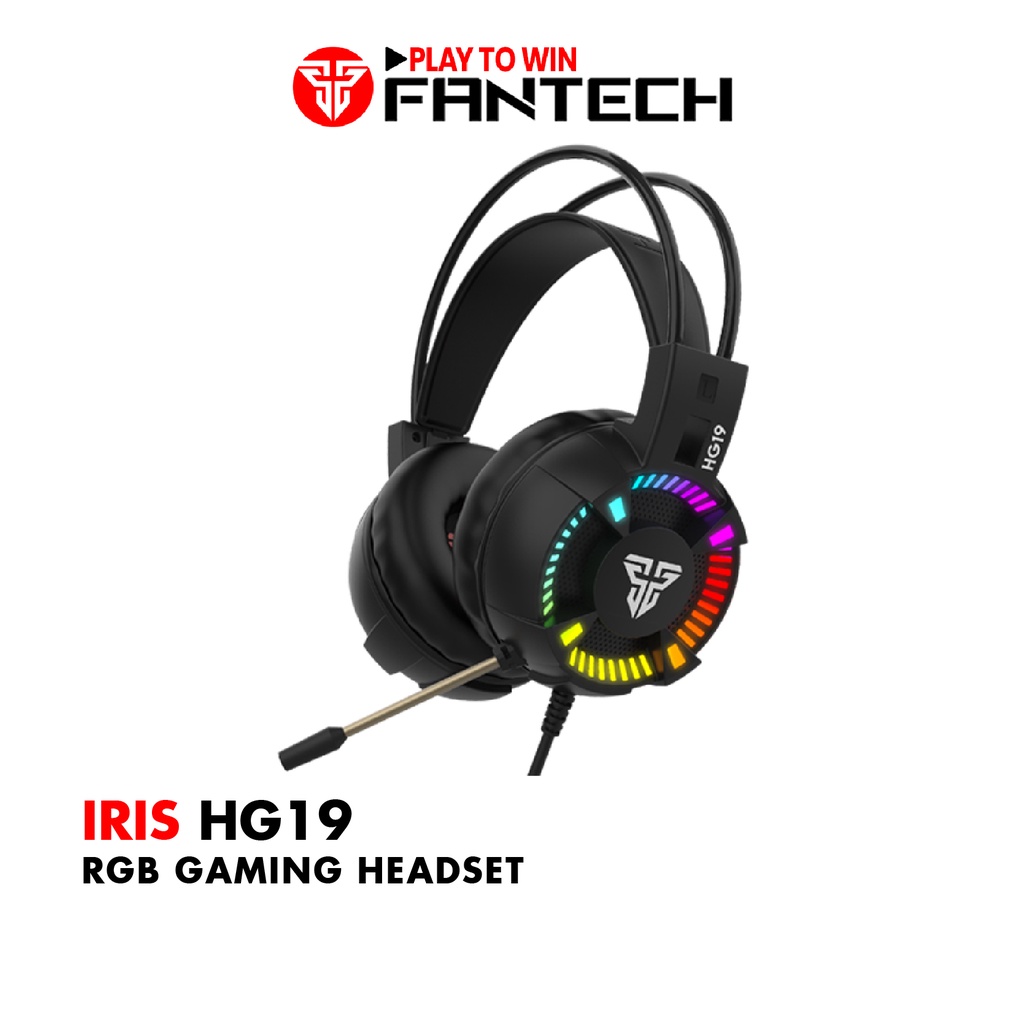 HOT Tai Nghe Gaming Chụp Tai FANTECH HG19 IRIS LED RGB Jack 3.5mm Kèm Jack