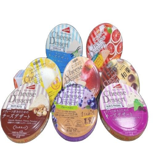 Phomai QBB Nhật: các vị: vani, óc chó, nho, kiwi