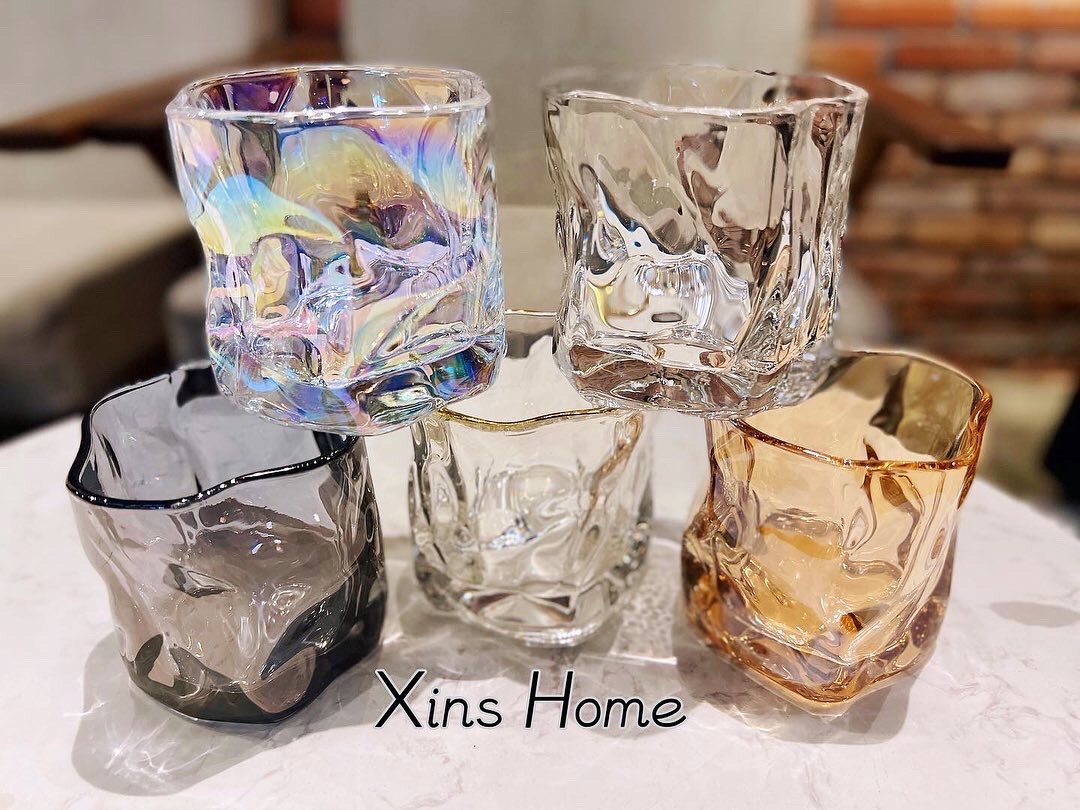 Ly thủy tinh pha lê /ly rượu whisky/Instagram Hot style280ml
