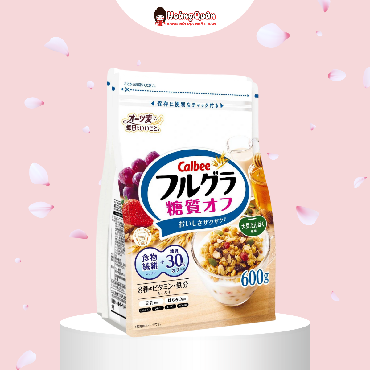 Ngũ cốc calbee ít đường 600g nhật bản