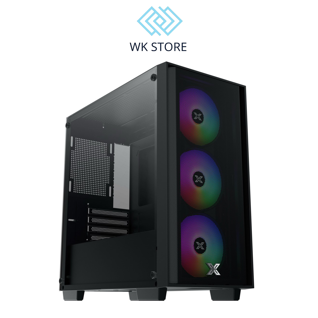Vỏ case máy tính xigmatek nyx air ii 3f - gaming m-atx, kèm 03 fan xigmatek z20f - chính hãng