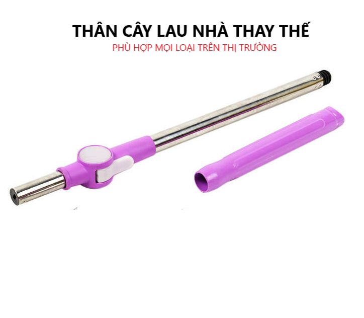 ( KHÔNG KÈM MÂM) Thân khúc cây lau nhà thay thế 360 độ - phù hợp mọi cây lau nhà Wasen