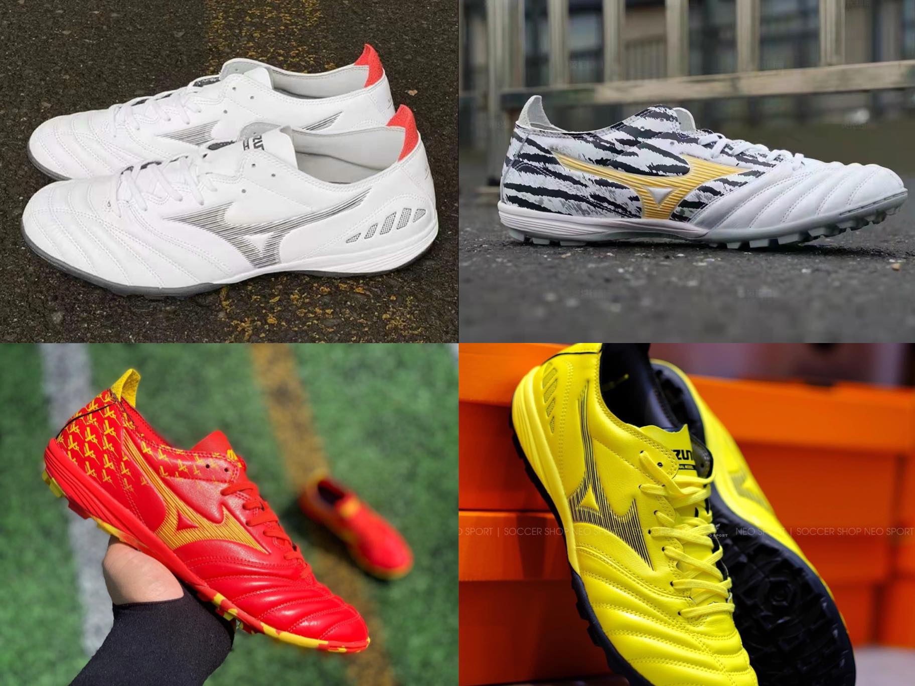 Giày bóng đá mizuno neo3 tf tặng tát dệt kim 25k+full box