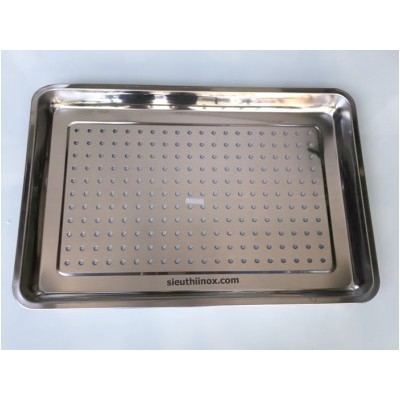 KHAY INOX 2 LỚP ĐỂ ẤM CHÉN
