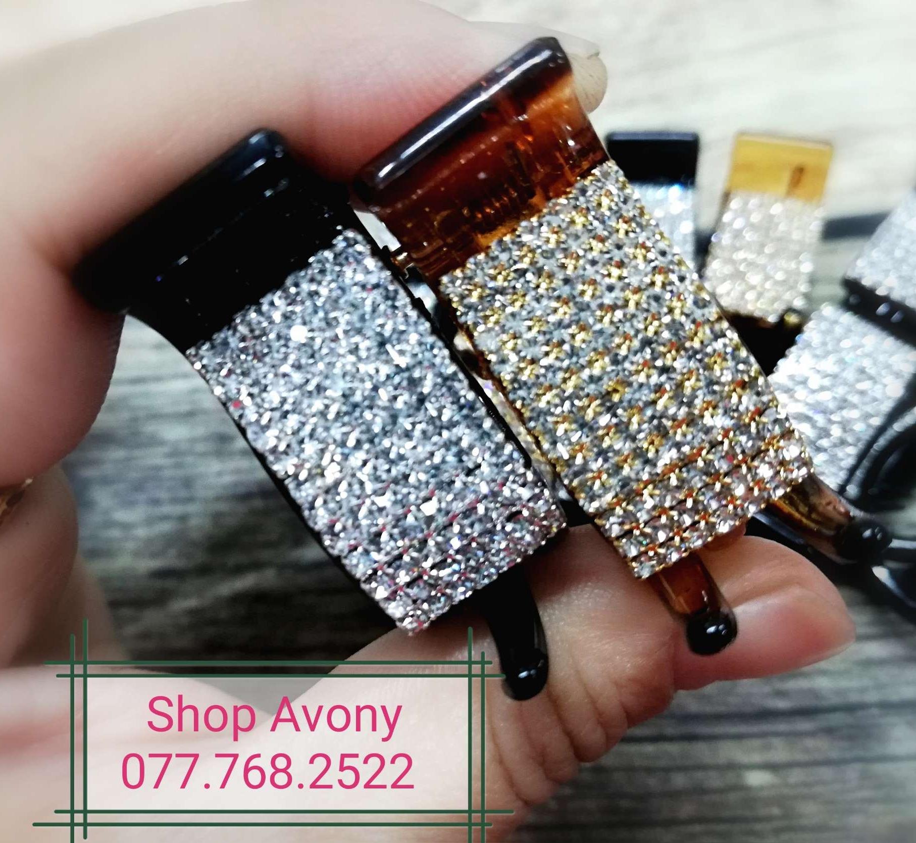 Kẹp tóc càng cua 3 răng đính xoàn dây Nhí