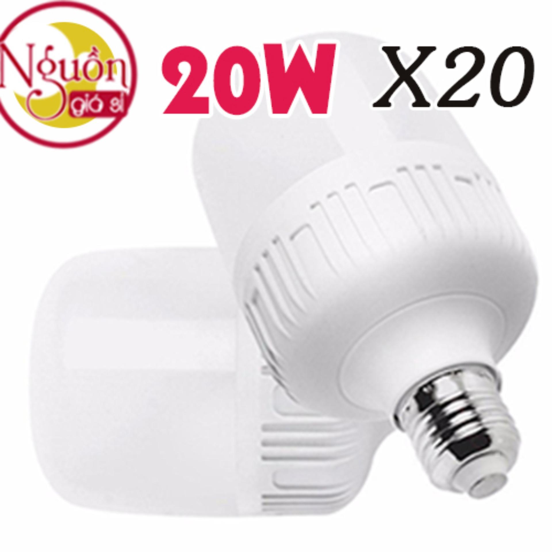Bộ 20 Bóng 20W siêu sáng siêu tiết kiệm điện