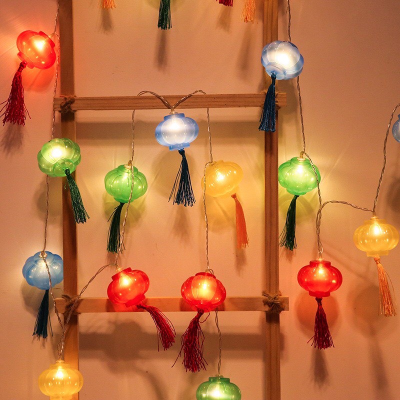 Đèn nháy/ đèn trang trí, đèn nháy lồng đèn tú cầu, lồng đèn quấn chỉ trang trí noel, lễ tết
