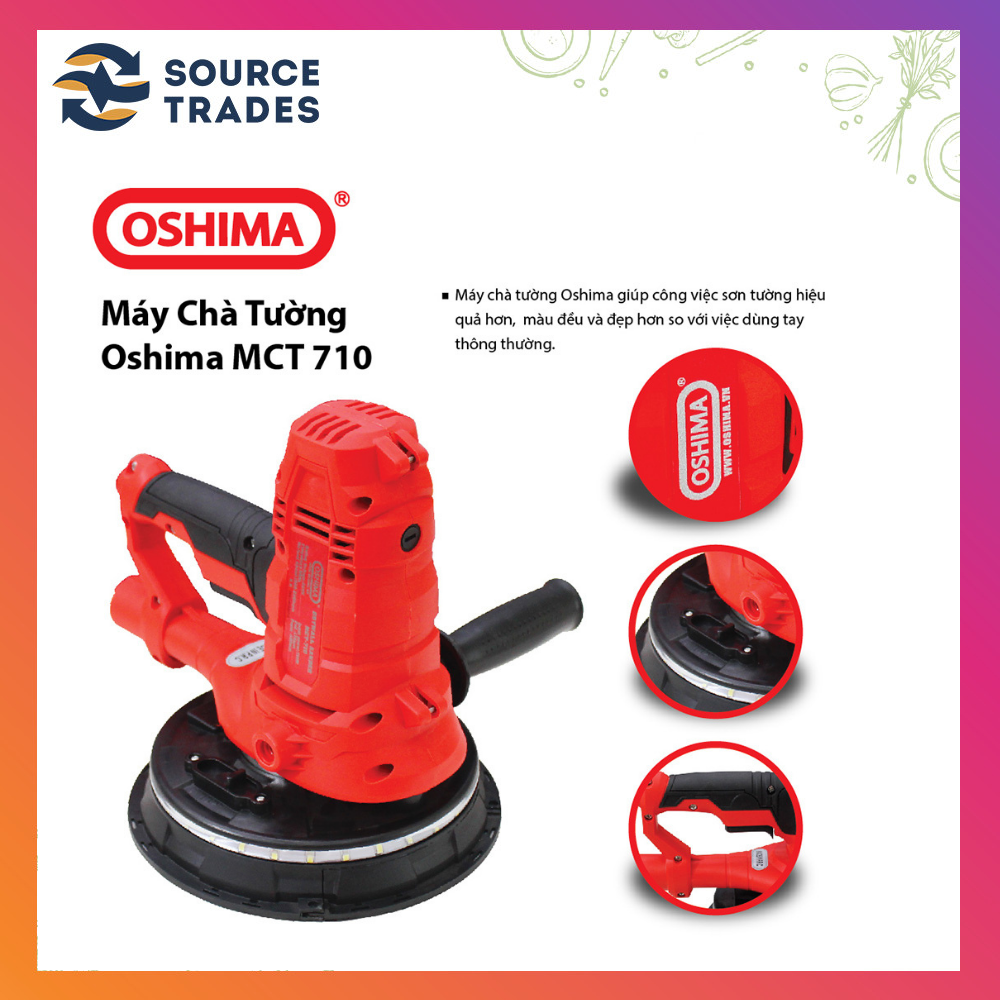 Máy chà tường hút bụi chính hãng Oshima MCT 710