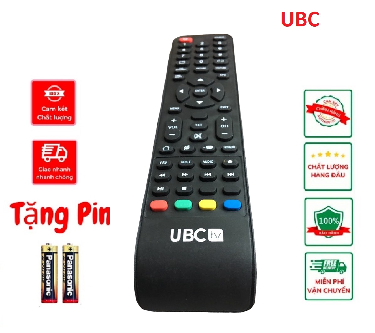 Điều khiển tivi ubc,Remote điều khiển tivi UBC hàng tốt mới 100%